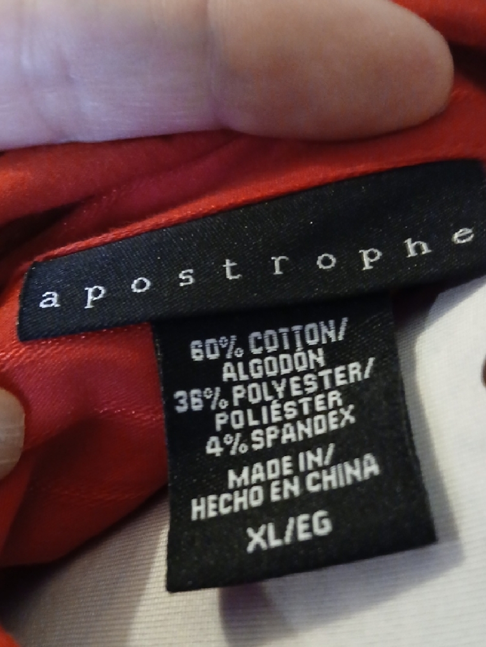 Apostrophe Red Button-Front Shirt - Picture 2 of 8
